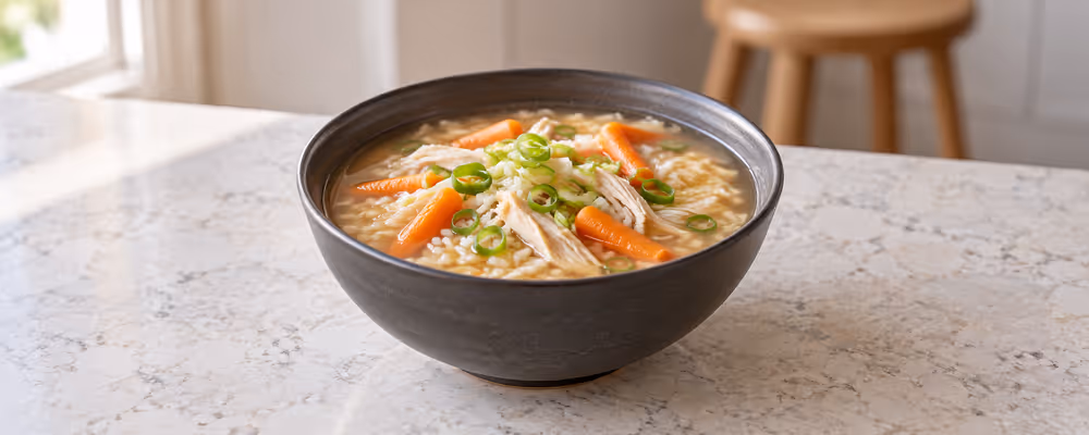 Miso Chicken & Rice Soup