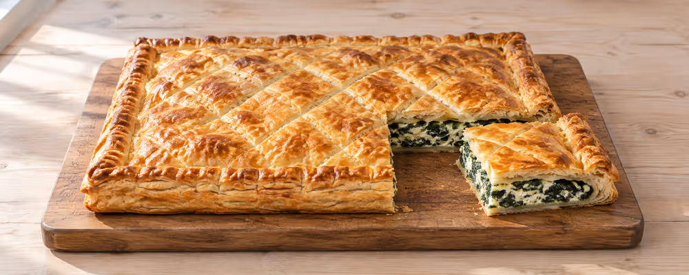 Spinach & Ricotta Puff Pastry Pie