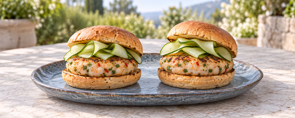 Shrimp & Lemongrass Burgers