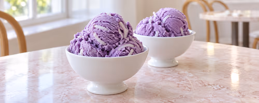 Ube & Macapuno Ice Cream