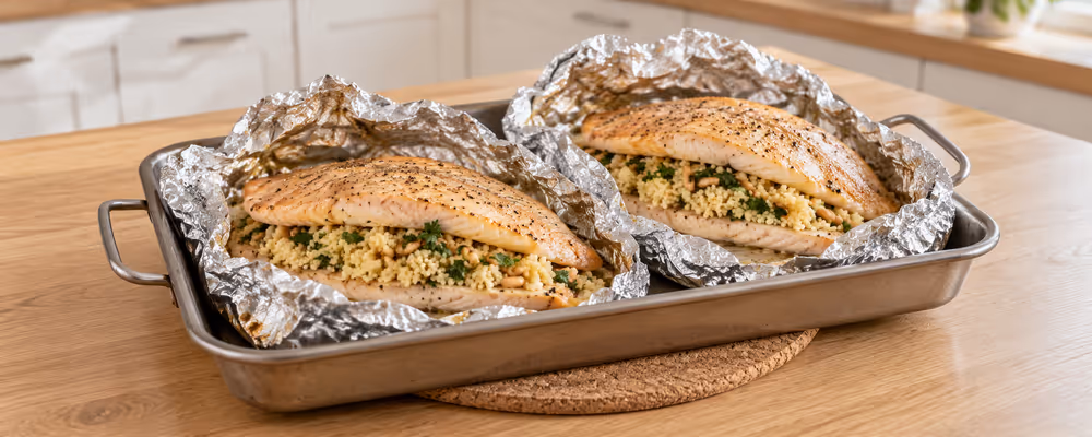 Couscous-Stuffed Trout