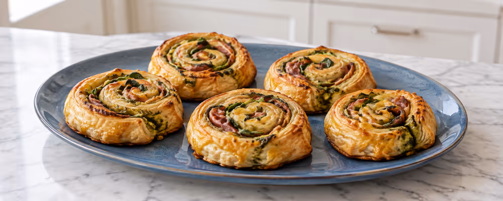 Pesto & Prosciutto Pinwheels