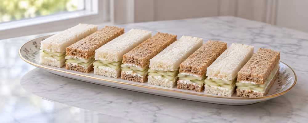 Cream Cheese & Cucumber Finger Sandwiches