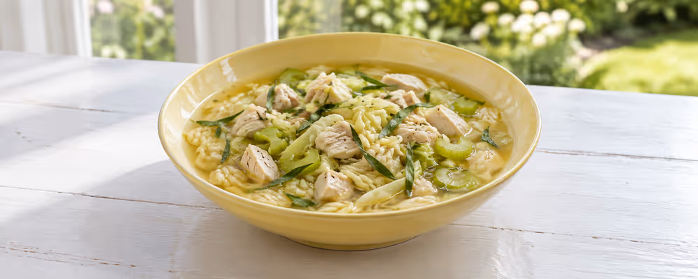 Chicken, Tarragon & Orzo Soup