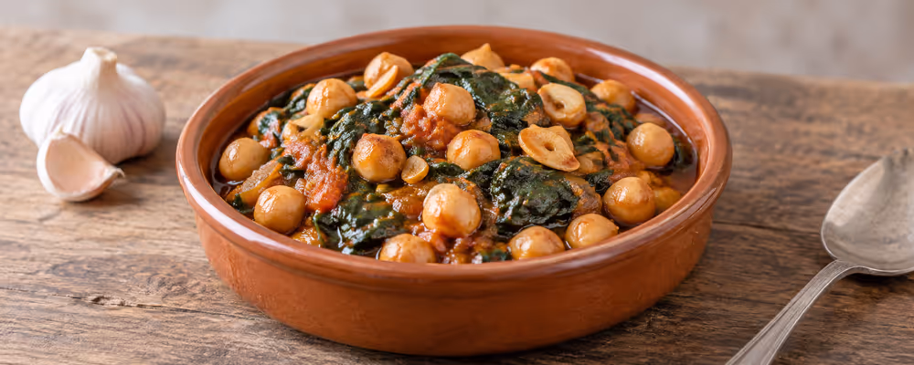 Espinacas con Garbanzos