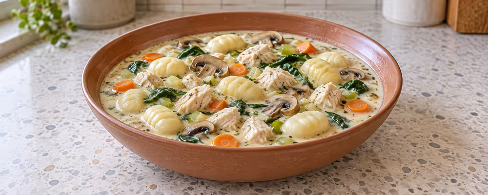 Creamy Chicken Gnocchi Soup