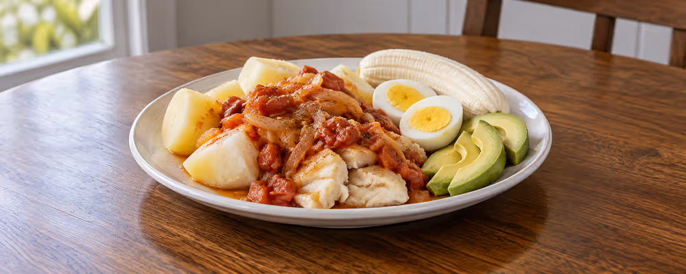 Bermudian Codfish & Potato Breakfast