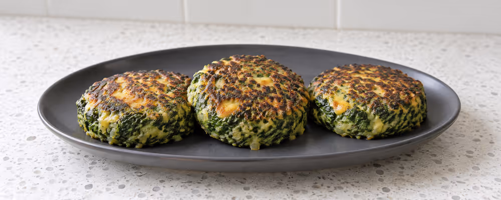 Spinach & Cheddar Burgers