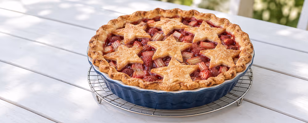 Strawberry & Rhubarb Pie