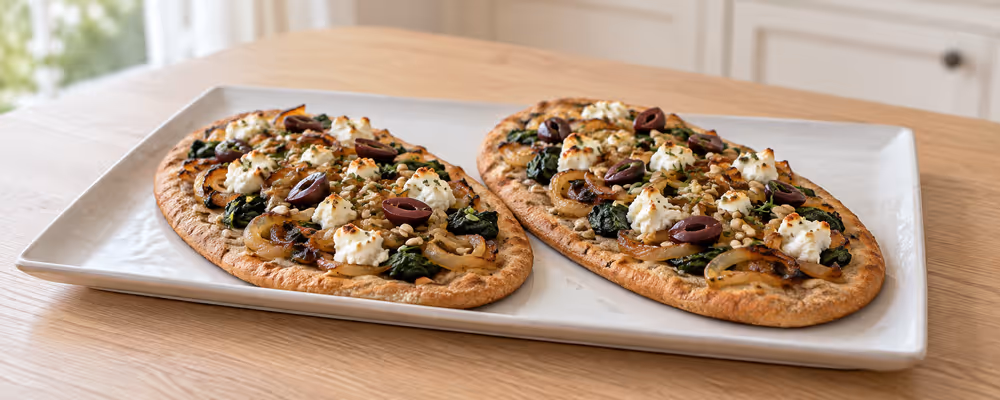 Caramelized Onion & Goat Cheese Pizzas