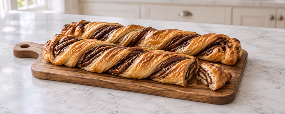 Chocolate & Hazelnut Pastry Twists
