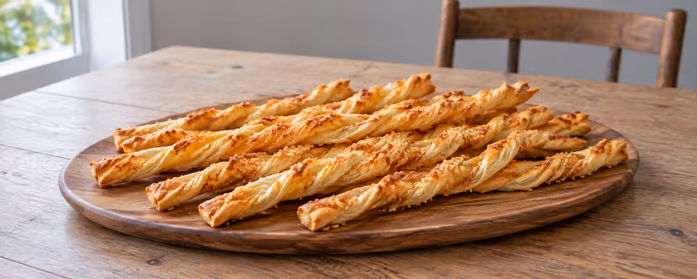 Parmesan Puff Pastry Straws