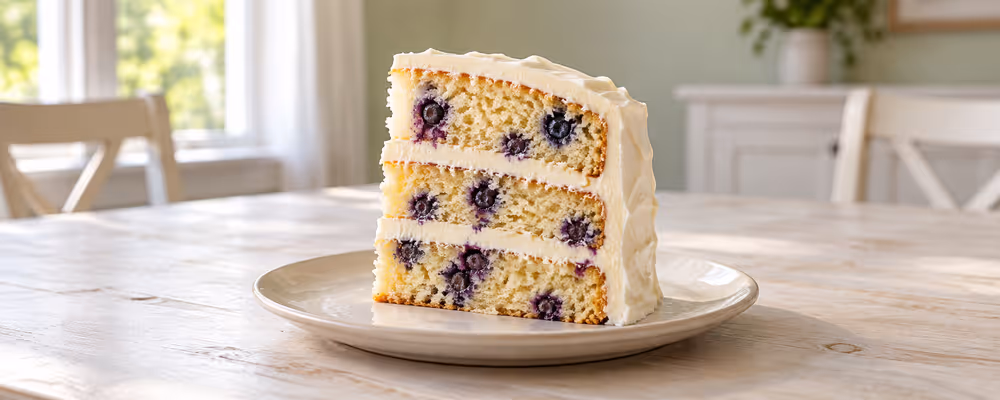 Lemon Blueberry Layer Cake