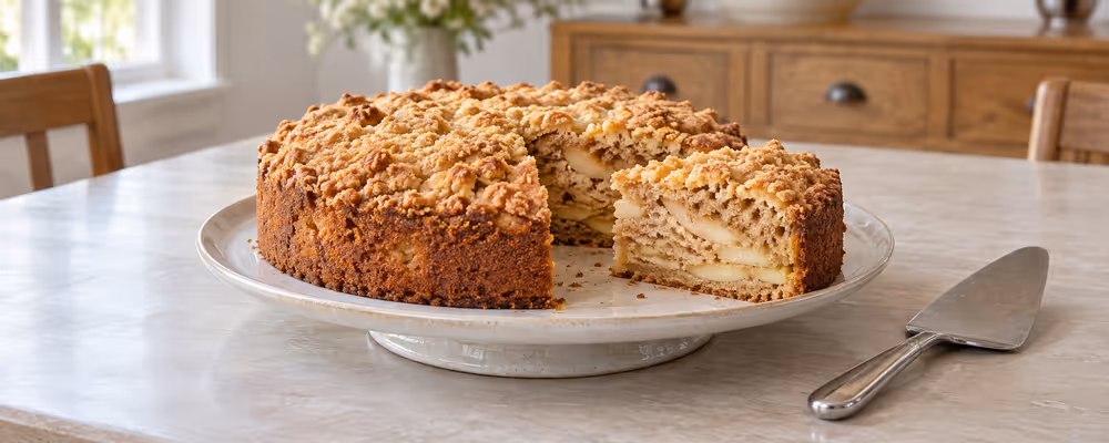 Irish Apple Crumble Cake