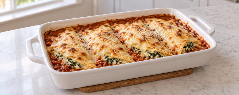 Spinach & Ricotta Crêpe Bake