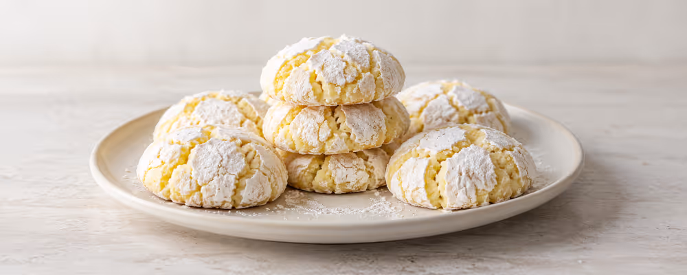 Lemon Crinkle Cookies