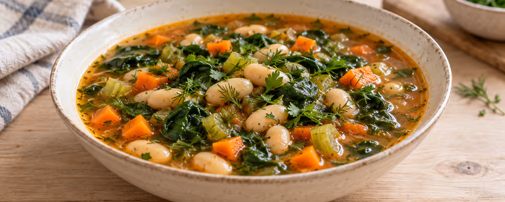 White Bean & Spinach Soup