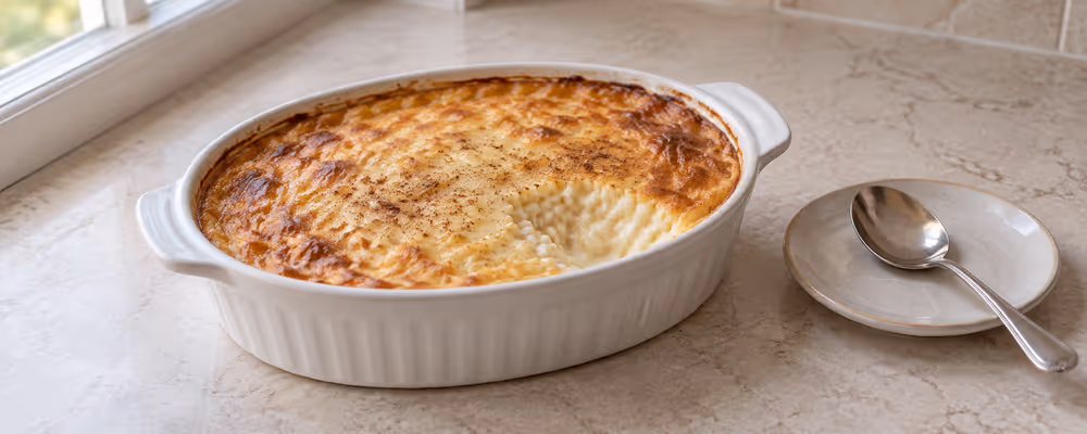 Baked Nutmeg Rice Pudding