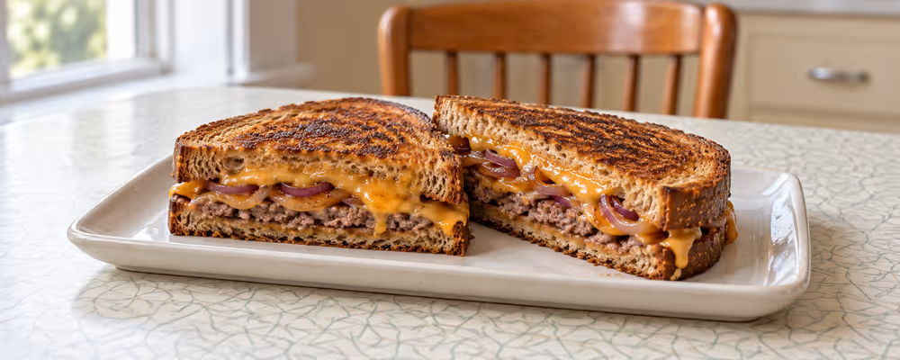 Cheddar Patty Melts