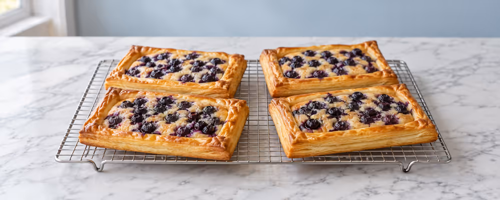 Blueberry Bakewell Tarts