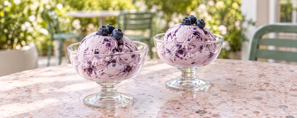 Blueberry Coconut & Lime Ice Cream