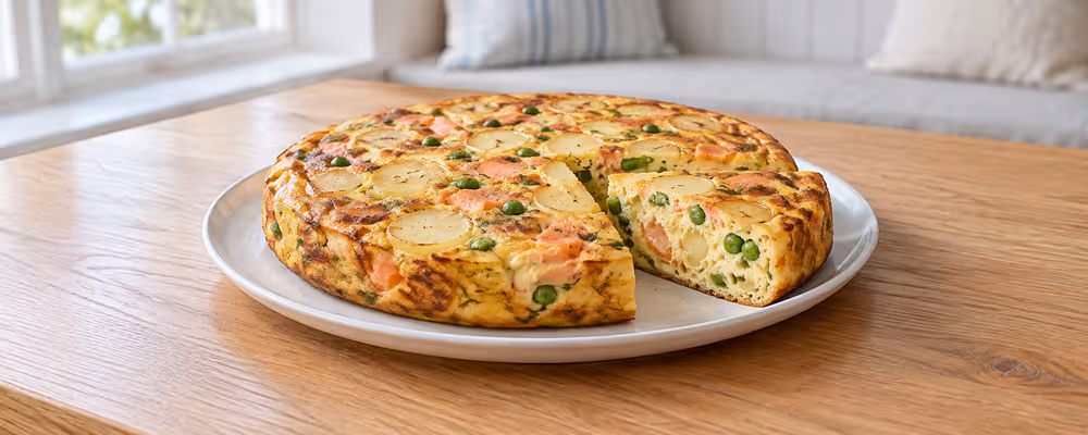 Smoked Salmon & Pea Frittata