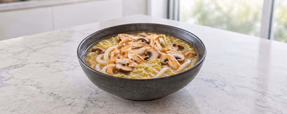 Chicken Noodle Soup with Peanut Sauce