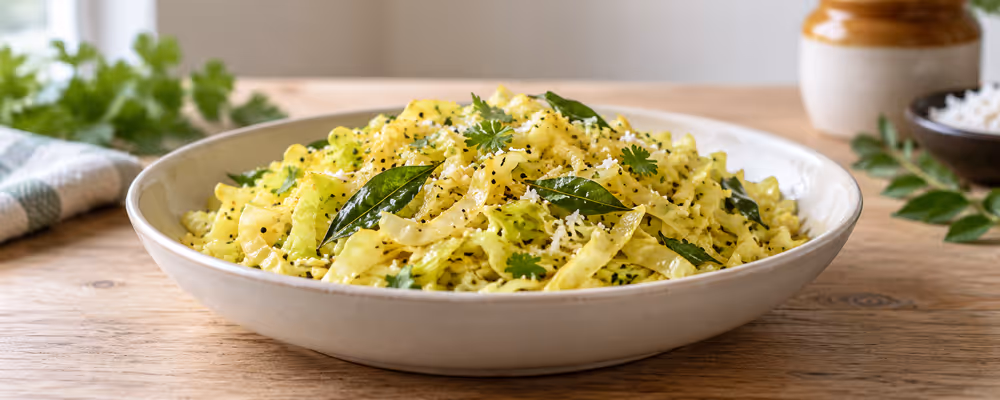 Cabbage Poriyal