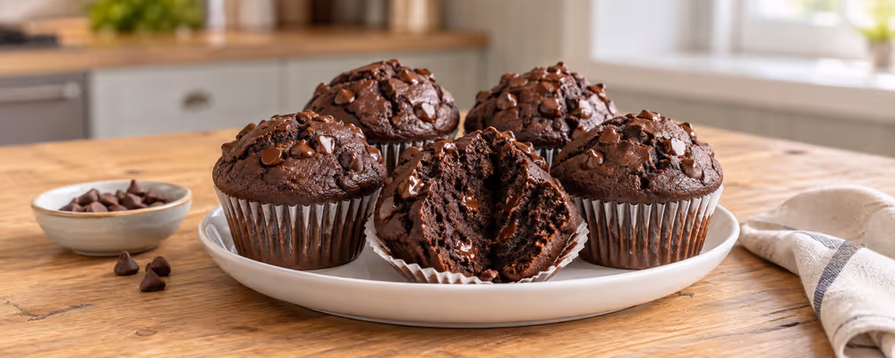 Double Chocolate Muffins