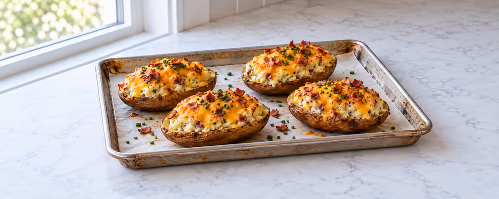 Twice-Baked Bacon & Cheddar Potatoes