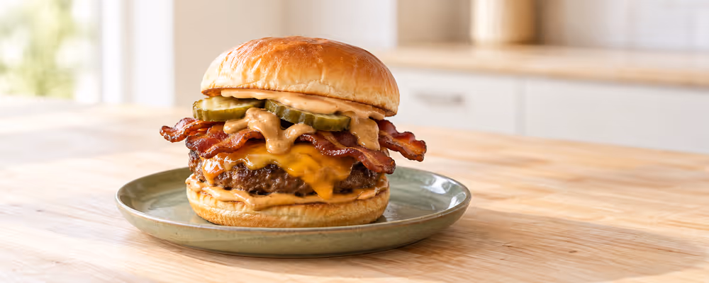 Peanut Butter & Bacon Burgers