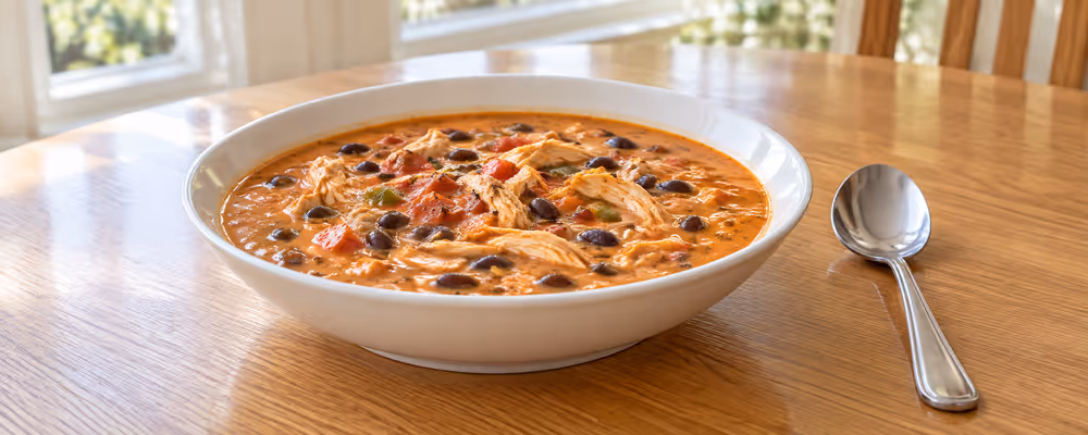 Cheesy Chicken Enchilada Soup