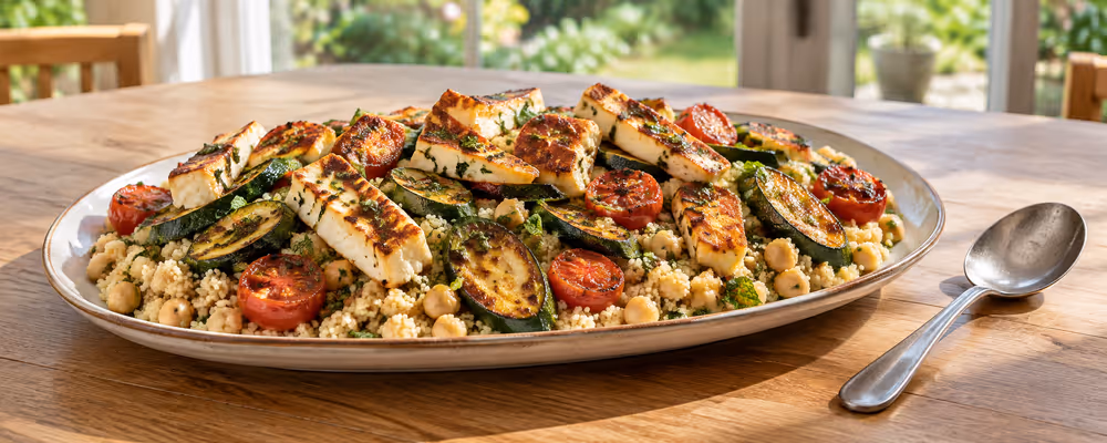 Halloumi & Summer Vegetable Couscous