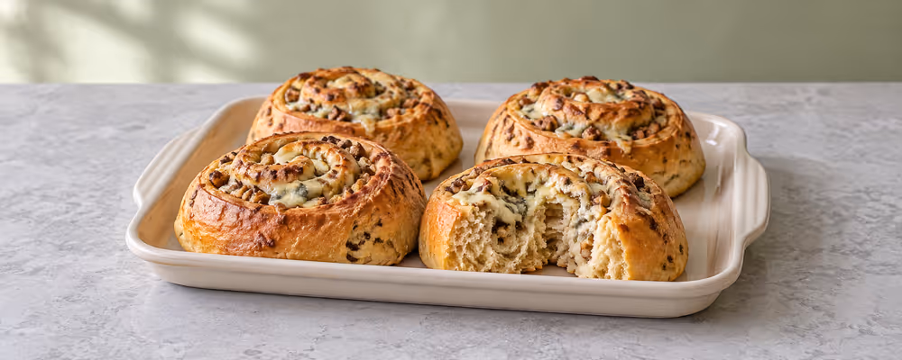 Roquefort & Walnut Rolls
