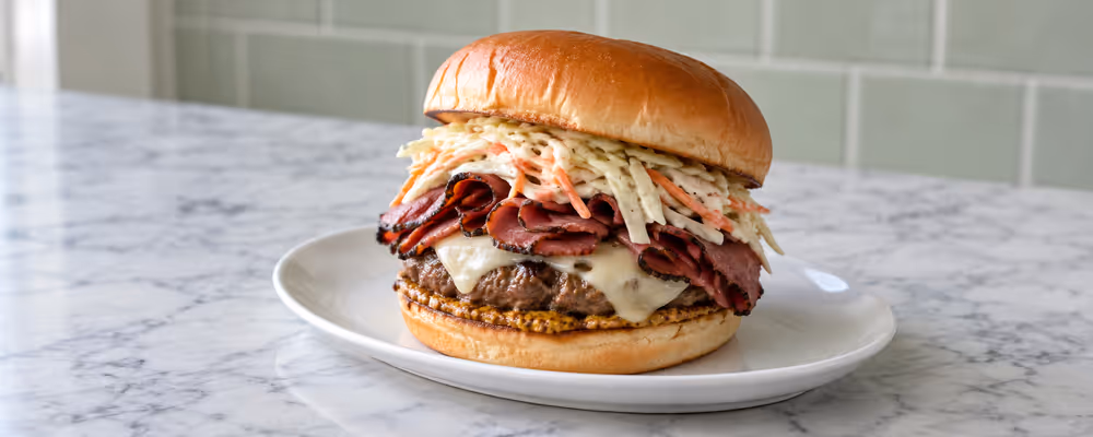 Pastrami & Slaw Burgers
