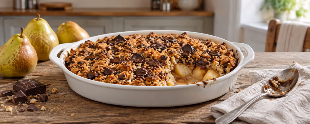 Pear & Chocolate Pudding