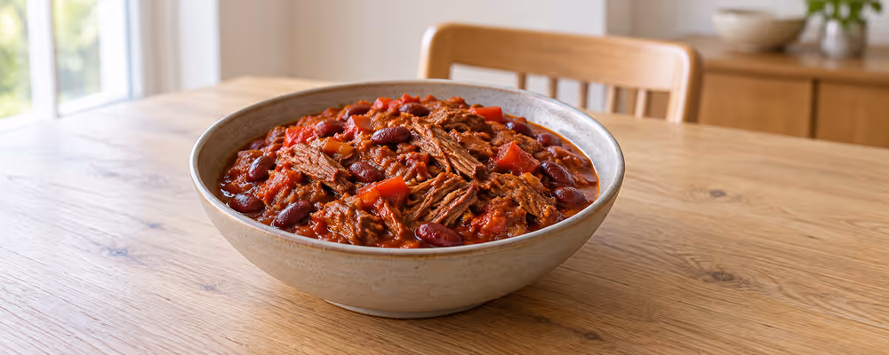 Shredded Beef Chili con Carne