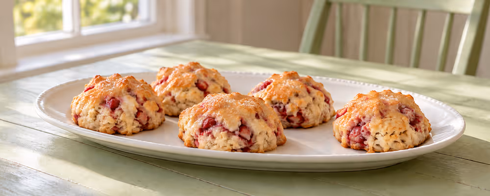Strawberries & Cream Scones