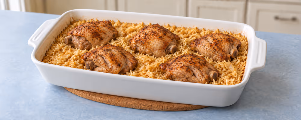 Oven-Baked Chicken & Rice