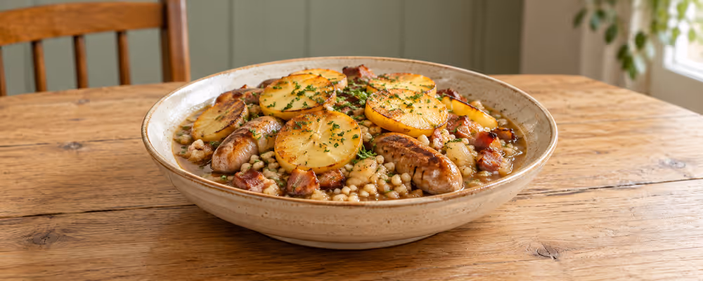Dublin Coddle with Pearl Barley