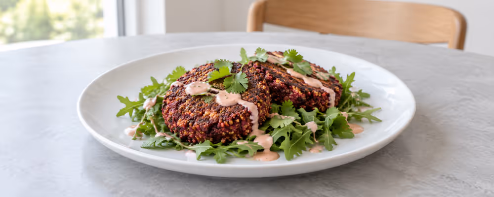 Beet & Quinoa Burgers