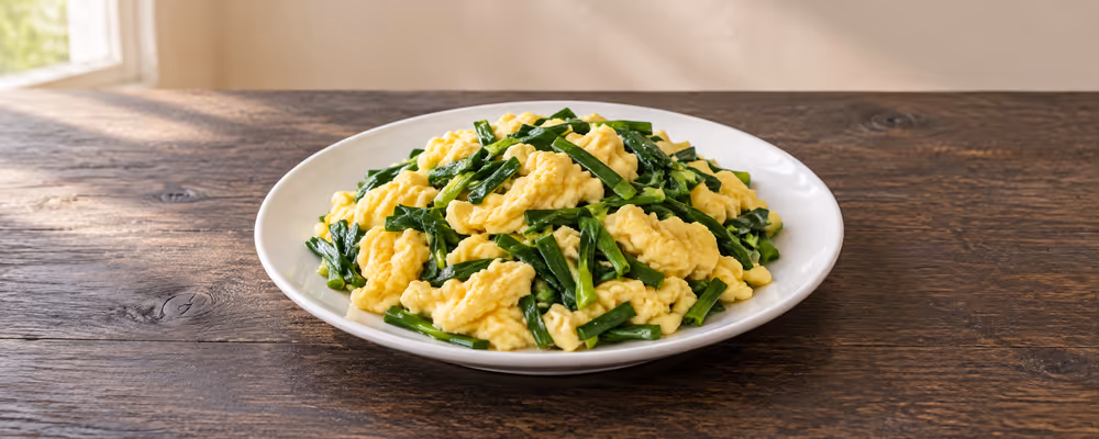 Chinese Chive & Egg Stir-Fry