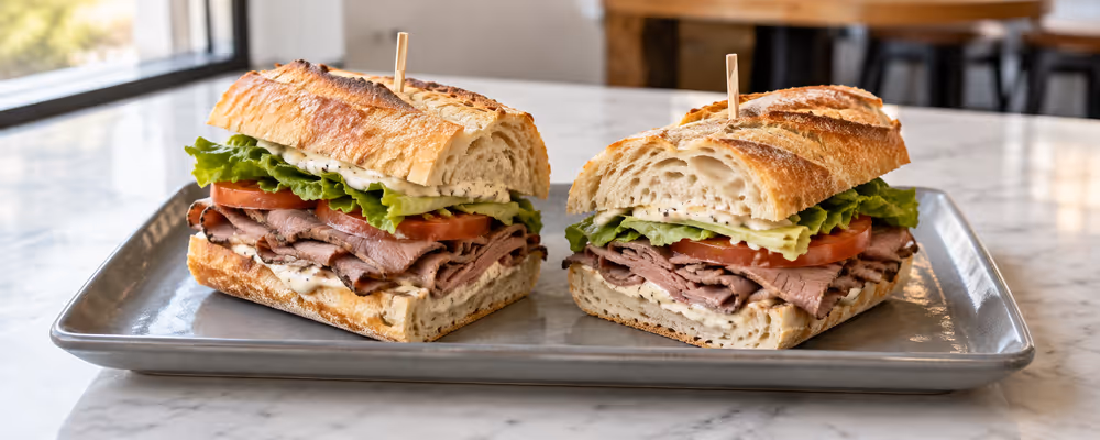Roast Beef & Horseradish Sandwiches