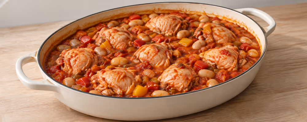 Chicken, Butter Bean & Pepper Stew