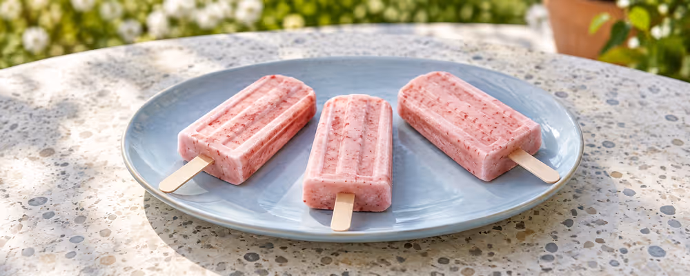 Paletas de Fresa