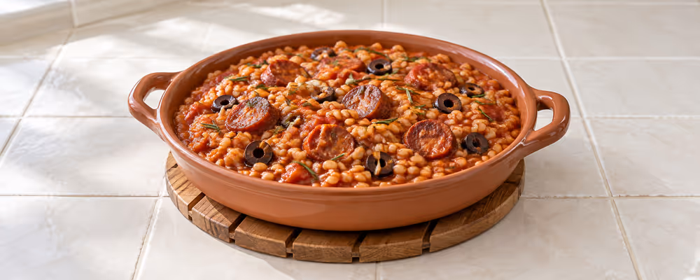 Chorizo & Rosemary Barley Risotto