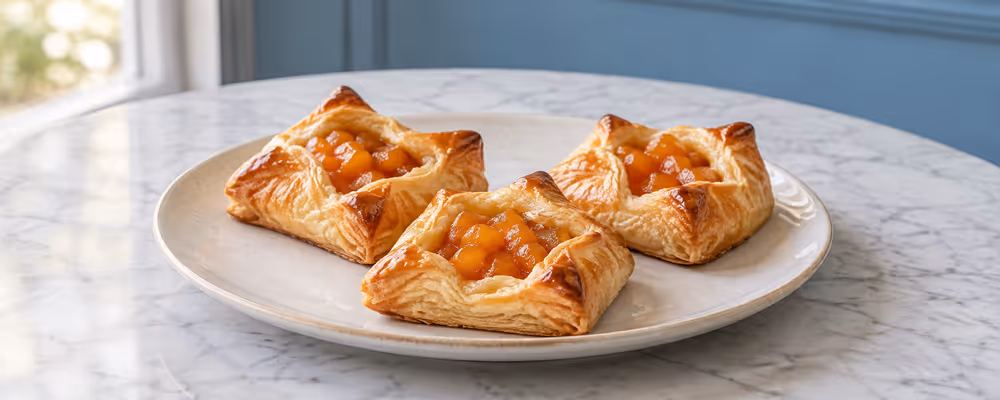 Apricot Puff Pastry Parcels