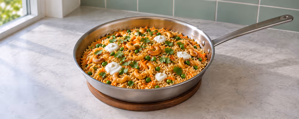 Carrot & Cashew Biryani