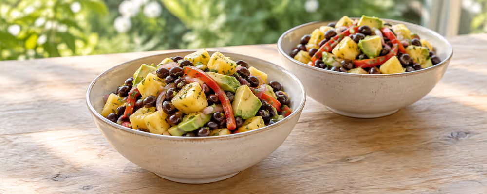 Black Bean & Pineapple Salad