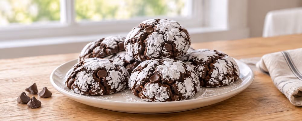 Chocolate Crinkle Cookies